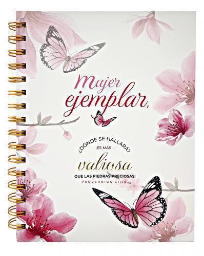 Libreta de Anillas, Tapa Dura Con Elastico - Mujer Ejemplar