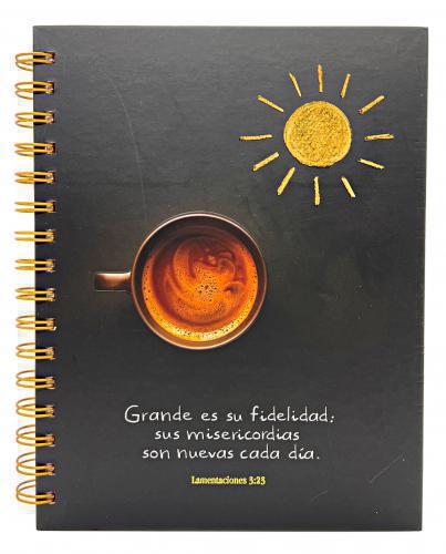 Libreta de Anillas, Tapa Dura Con Elastico - Grande Es Su Fidelidad