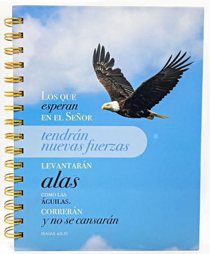 Libreta de Anillas, Tapa Dura Con Elastico - Los Que Esperan El Senor