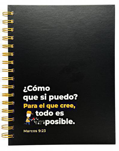Libreta de Anillas, Tapa Dura Con Elastico - Para El Que Cree