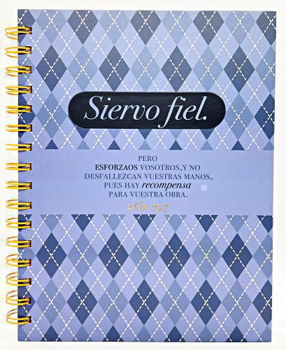 Libreta de Anillas, Tapa Dura Con Elastico - Siervo Fiel