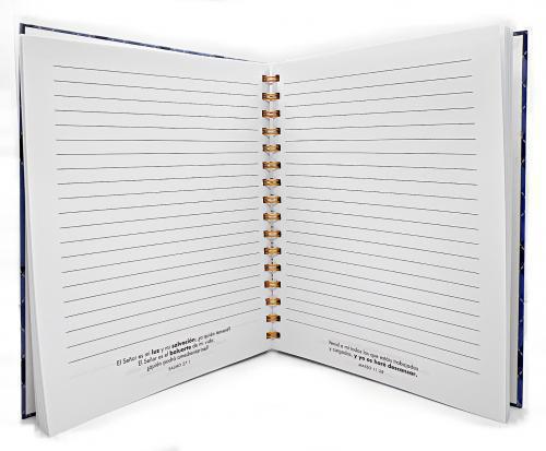 Libreta de Anillas, Tapa Dura Con Elastico - Siervo Fiel