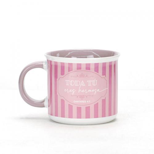 Taza Coleccion Mujer Virtuosa- 18 onzas, Toda Tu Eres Hermosa