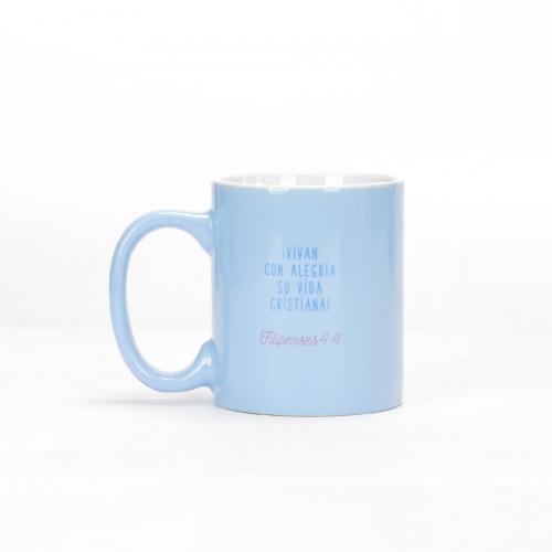 Coleccion Comparte - Taza Vive Con Alegria, Filipenses 4:4