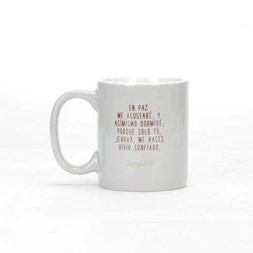 Coleccion Comparte - Taza Con Dios Puedes Descansar, Salmo 4:8