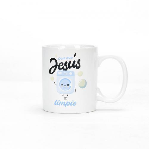 Coleccion Comparte -  Taza Jesus te limpie, 1 Juan 1:7
