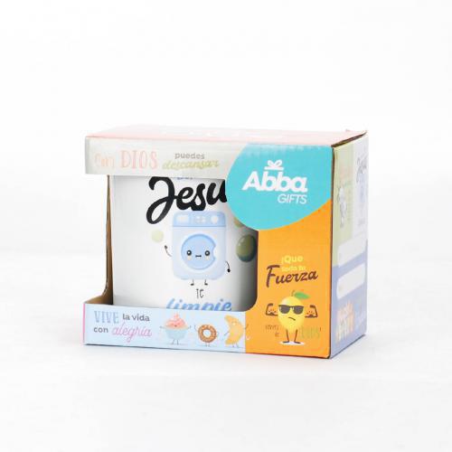 Coleccion Comparte -  Taza Jesus te limpie, 1 Juan 1:7