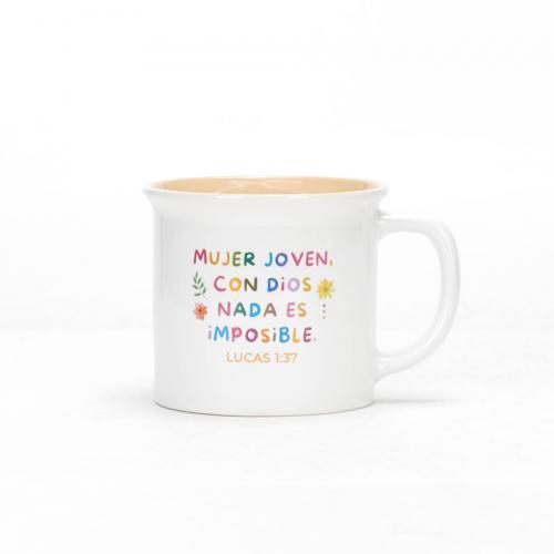 Taza 13 onzas, Coleccion Delicia - Mujer Joven