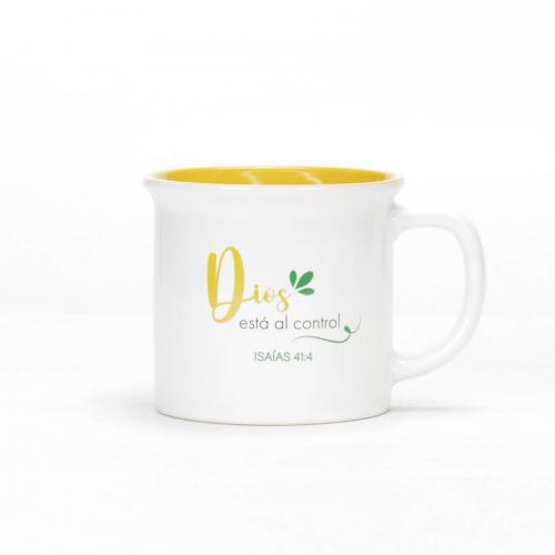 Taza 13 onzas, Coleccion Delicia - Dios Al Control