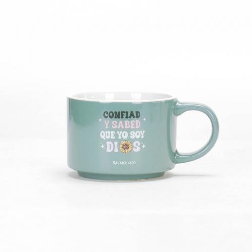 Taza Con Llavero,  Coleccion Primor -  Confiad Y Sabed