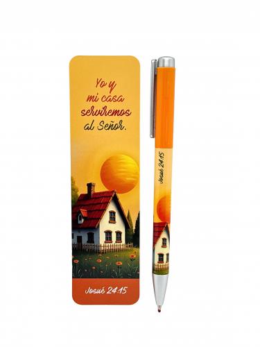 Paquete de Separador con Boligrafo; Josué 24:15