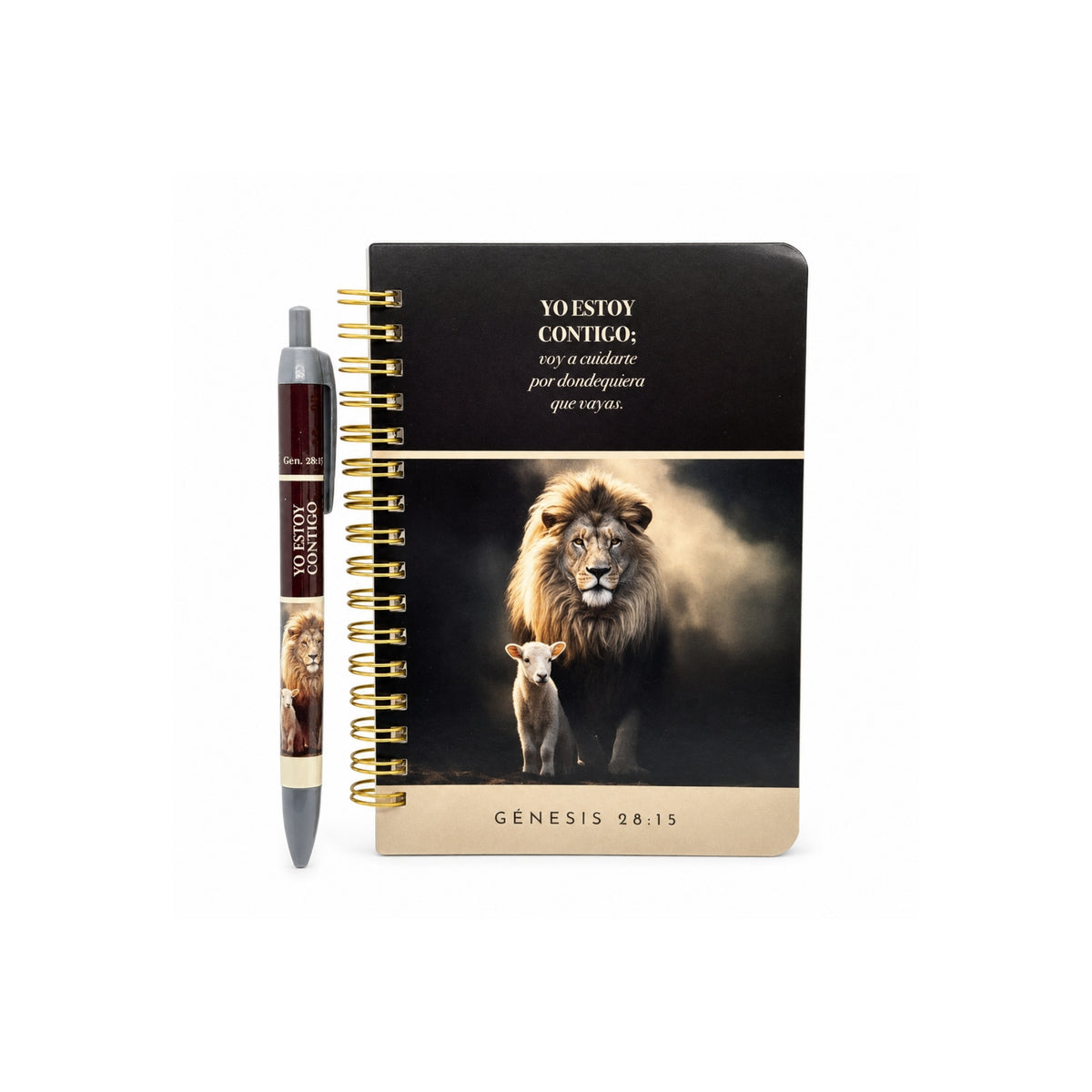 Pack Libreta y Bolígrafo “Yo Estoy Contigo” Génesis 28:15