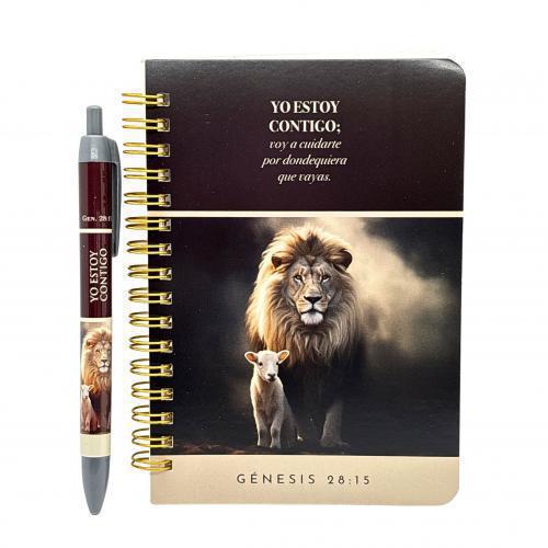 Pack Libreta y Bolígrafo “Yo Estoy Contigo” Génesis 28:15
