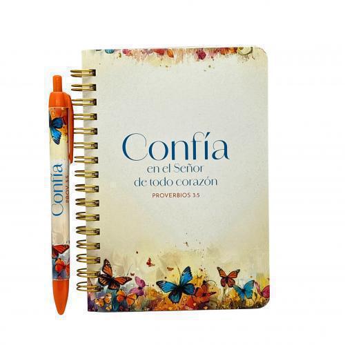 Pack Libreta y Bolígrafo “Confía en el Señor” Proverbios 3:5