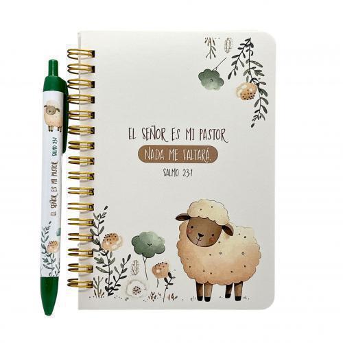 Pack Libreta y Bolígrafo “El Señor es mi Pastor” Salmo 23:1