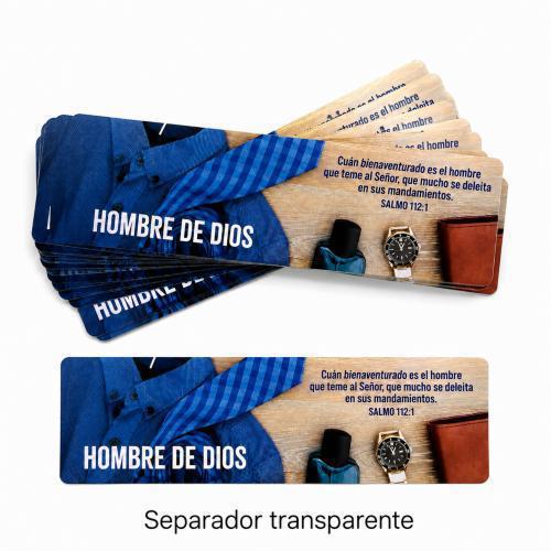 Paquete de 30 Separadores Traslucidos - Hombre de Dios