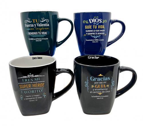Taza de ceramica, colección inspiración: Para El, 14 onzas