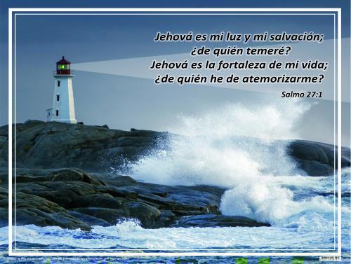 Poster Jehova Es Mi Luz - Salmo 27:1