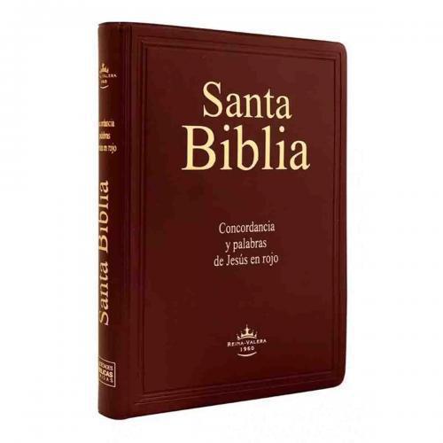 Giant RVR1960 Bible, Vinyl, Brown, Red Edges