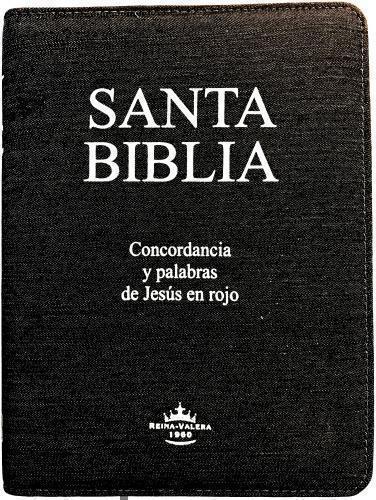 Biblia RVR60 Blue Jean Letra Grande Cierre Rosado Concordancia
