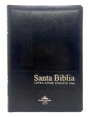 RVR1960 Super Giant Print Bibles, Black, Imitation Leather, with Index and Zipper