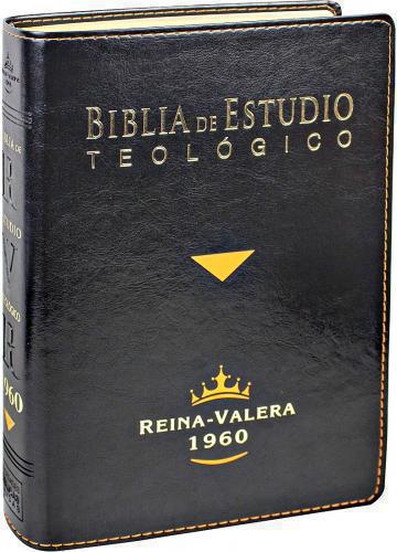 Biblia de Estudio Teologico: Reina-Valera 1960, Piel Fabricada, Color Negro con