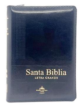 Biblia RVR1960, Tamaño Compacto, Imitación Piel, Color Negro, Cierre e Indice