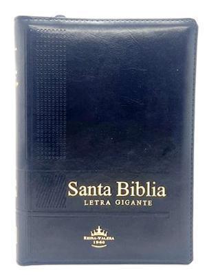 Biblia RVR1960 Imitación Piel, Tamaño Manual, Letra 14 Gigante, Cierre e Indice