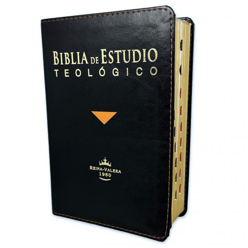 Biblia de Estudio Teológico: Reina-Valera 1960, Tamaño Manual, Piel Fabricada, C