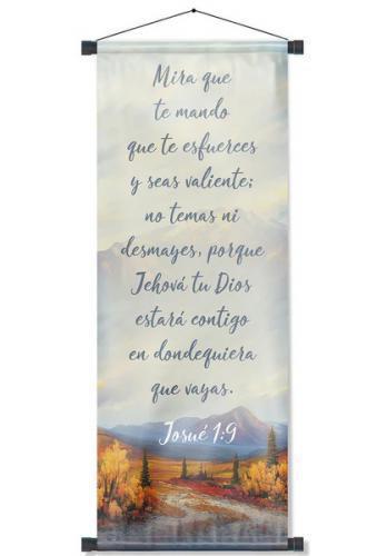Pergamino Banner: Josue 1:9 B Sendero
