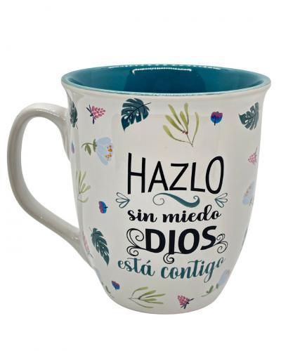 Taza de Ceramica 16 oz, Colección Esforzada Y Valiente