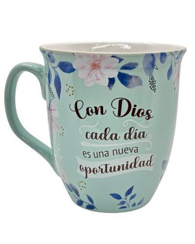Taza de Ceramica 16 oz, Colección Esforzada Y Valiente