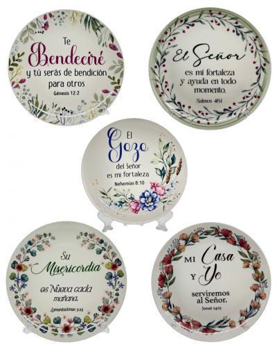 Plato Decorativo de Ceramica 8" diametro
