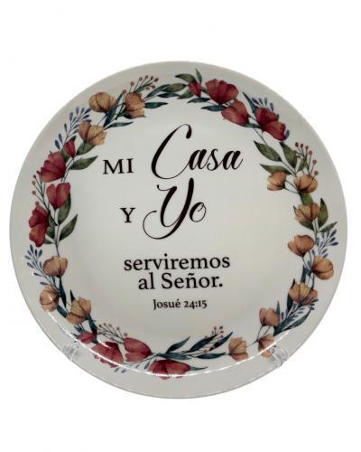 Plato Decorativo de Ceramica 8" diametro