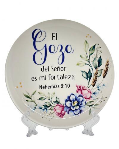 Plato Decorativo de Ceramica 8" diametro