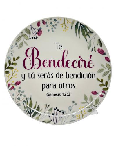 Plato Decorativo de Ceramica 8" diametro