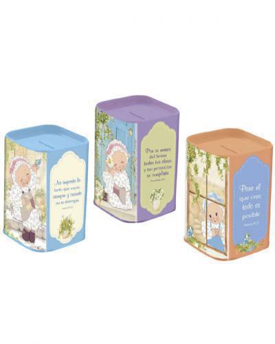 Alcancia Isabella con Versículo Bíblico 3 Diseños