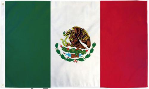 Bandera De Mexico 3 x 5 ft