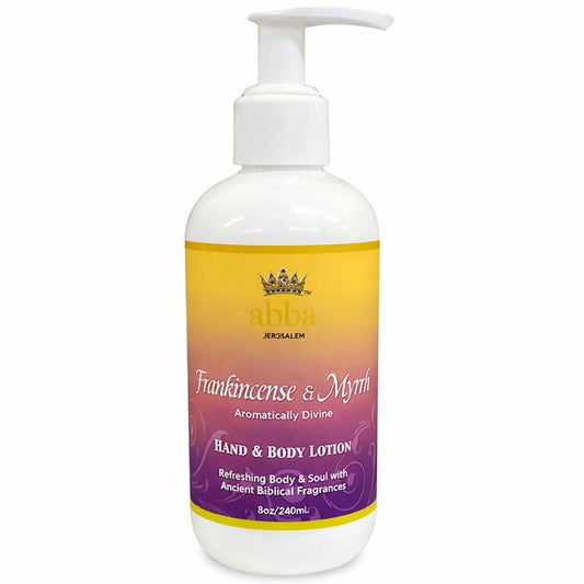 Body Lotion With Pump - Frankincense and Myrrh 8 Oz