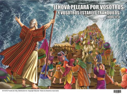 Poster Moises Abriendo El Mar - Exodo 14:14