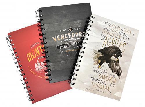 Libreta Tapa dura con Aspiral: 3 diseños varon
