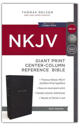 Biblia NKJV Gigante, Sentipiel Color Negro, Letra Grande, Indice