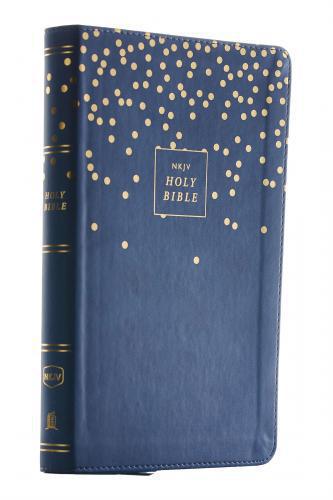 Biblia NKJV (inglés) Tamaño manual, sentipiel, color verde, edición juvenil