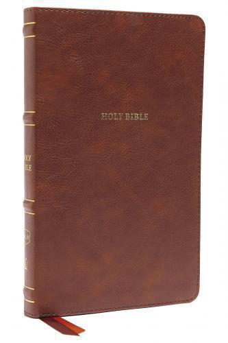 NKJV Bible (English), Manual Size, Brown Leatherette, Ultra-Thin