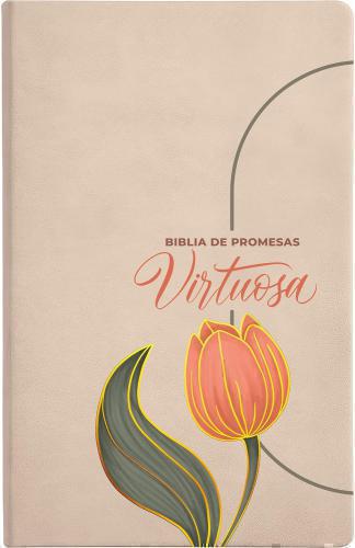 Biblia Reina Valera 1960 Promesas Virtuosa, Tamaño Grande, Imitación Piel