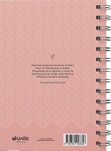 Libreta Reflexiones Oraciones Ensenanzas - Tapa Dura, Diseño Rosa