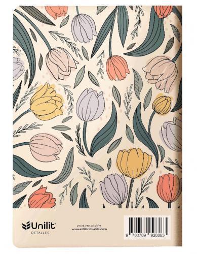 Libreta Reflexiones  Oraciones Ensenanzas - Tapa Sencilla, Diseño Flores