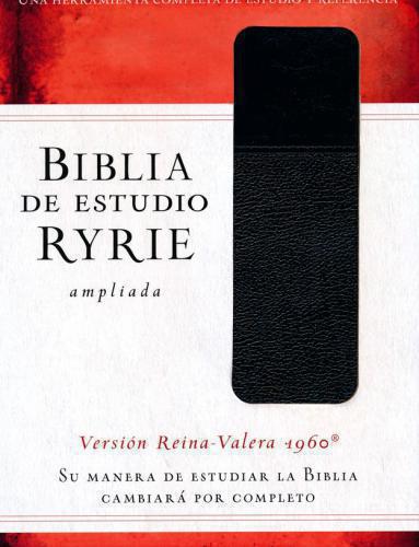Biblia de estudio Ryrie ampliada: Duo-tono negro
