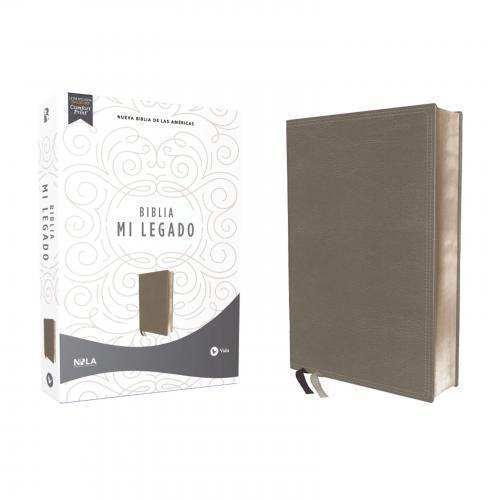 Biblia NBLA Mi Legado, Sentipiel Color Gris, Una Columna, Interior a dos colore