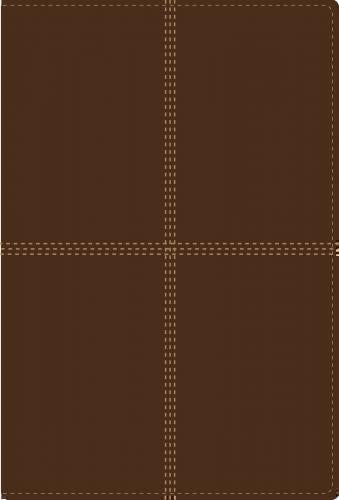 Biblia RVR60 NIV Bilingüe Piel Italiana Cafe Tamaño Extra Grande